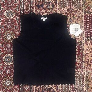 bar III Black Sleeveless Top
